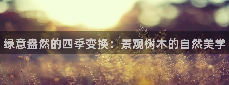 卧龙港娱乐城:绿意盎然的四季变换:景观树木的自然美学